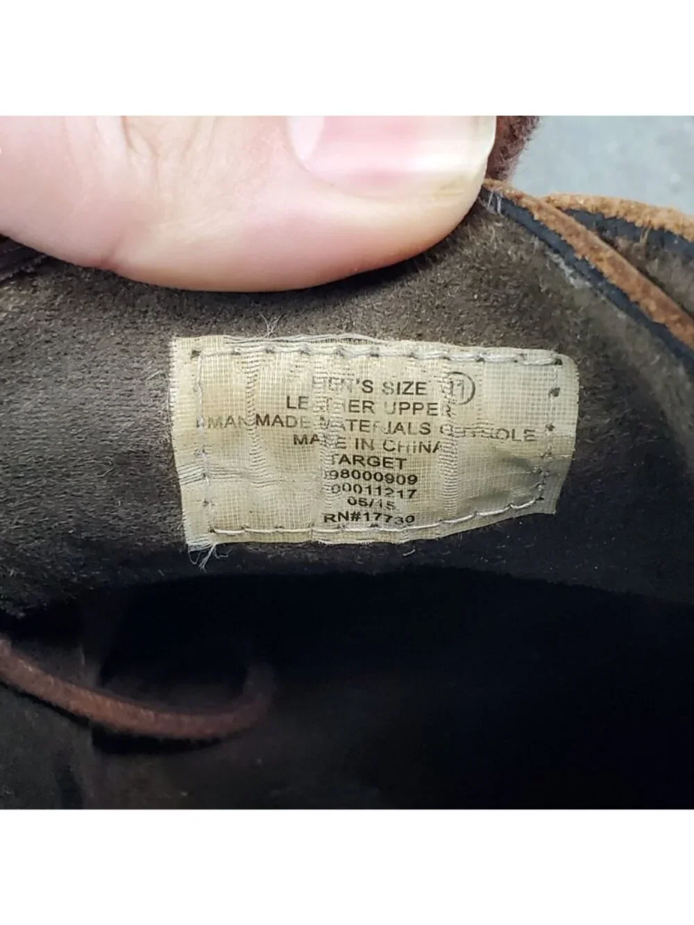 Target Shoes Mens Size 11 Brown Leather Lace Up Chukka Boots *Read*